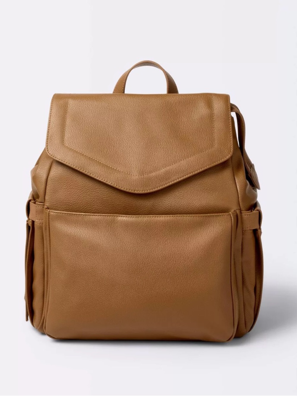 Flap Top Diaper Backpack - Cognac - Cloud Island